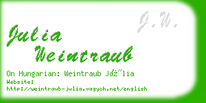 julia weintraub business card